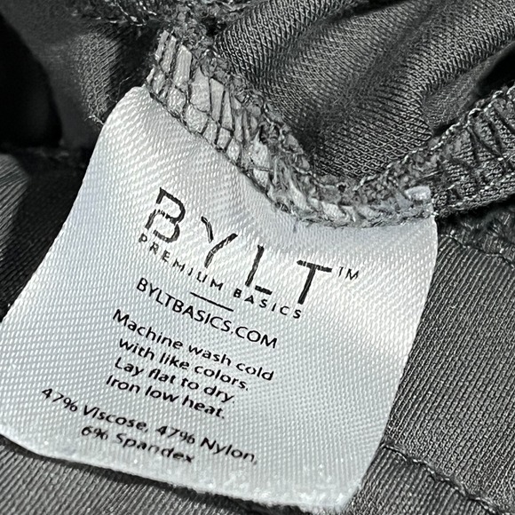 Bylt‎ Active Jogger Mens Large Gray Viscose Stretch Drawstring Premium Basics - Picture 5 of 11